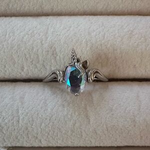 Fragrant Jewels Sterling Silver Unicorn Ring size 8
